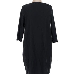 Eileen Fisher Elegant Black 3/4 Sleeve Dress